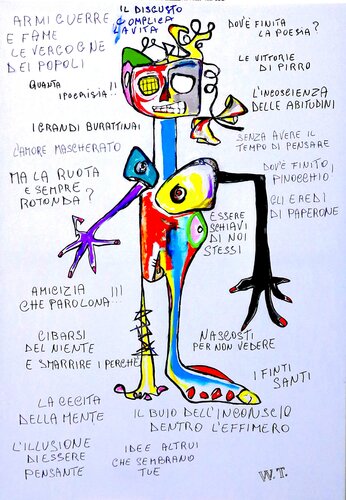 IL DISGUSTO COMPLICA LA VITA di WIDMER TASSINARI, Pittura in vendita su Singulart