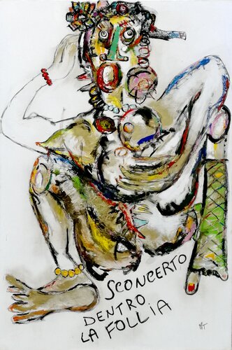 SCONCERTO DENTRO LA FOLLIA di WIDMER TASSINARI, Pittura in vendita su Singulart