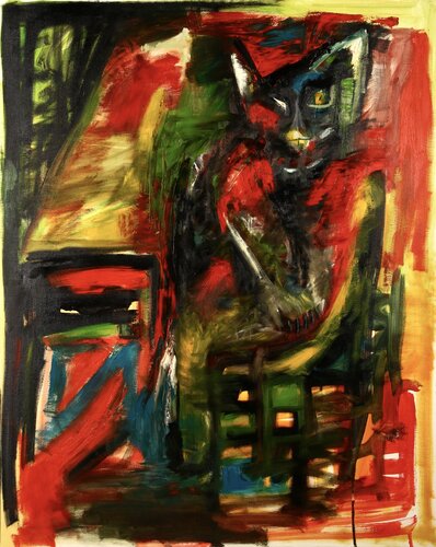 IL GATTO de WIDMER TASSINARI, Pintura a la venta en Singulart