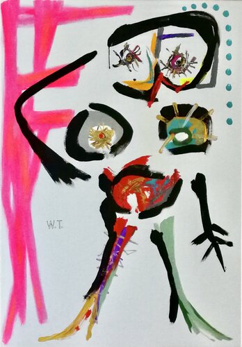 LE RÉVEILDE LA DAME van WIDMER TASSINARI, Schilderij te koop op Singulart