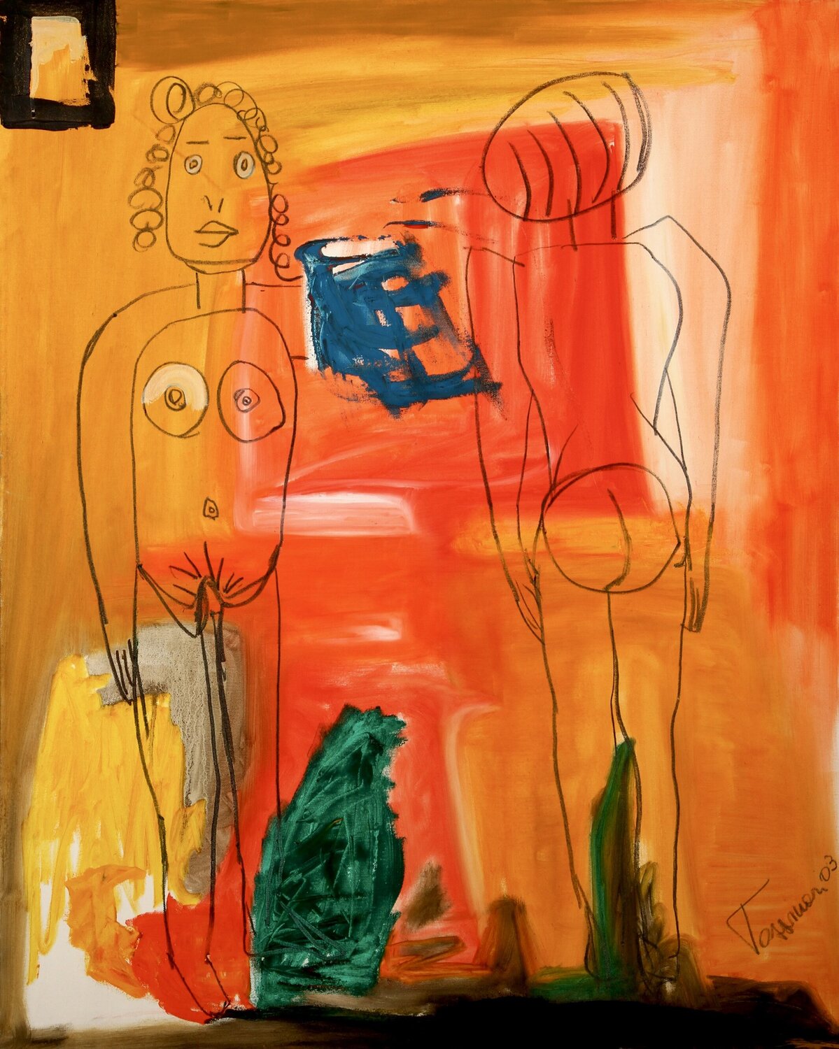 ADAMO ED EVA WIDMER TASSINARI Origineel schilderij te koop