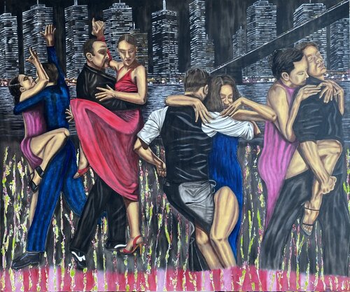 Manhattan van Huseyin Ak, Schilderij te koop op Singulart