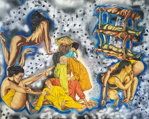 Sanitarium di Huseyin Ak, Pittura in vendita su Singulart