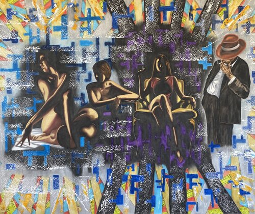 Hustler I van Huseyin Ak, Schilderij te koop op Singulart