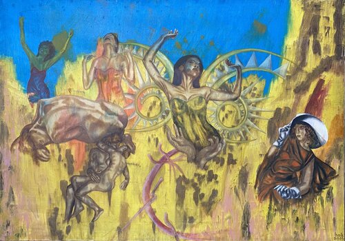 Nude Riot von Huseyin Ak, Malerei kaufen auf Singulart