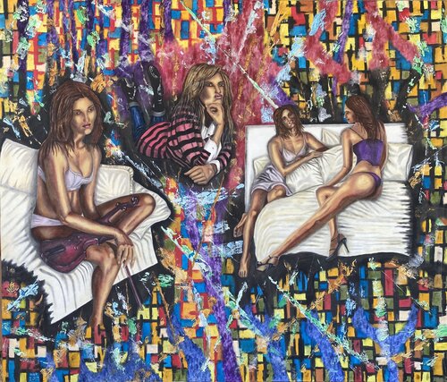 What Are You Waiting For? van Huseyin Ak, Schilderij te koop op Singulart