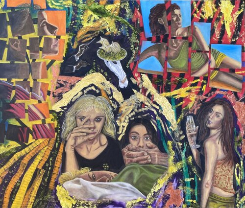 Puzzle of Love van Huseyin Ak, Schilderij te koop op Singulart