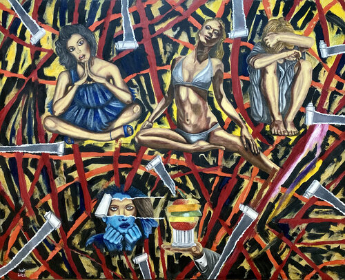 Ripped Heart van Huseyin Ak, Schilderij te koop op Singulart