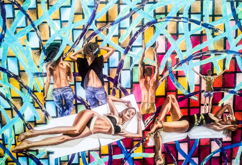 Promiscuous van Huseyin Ak, Schilderij te koop op Singulart