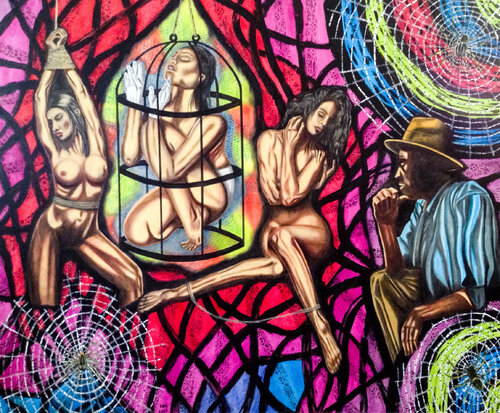 Cage di Huseyin Ak, Pittura in vendita su Singulart