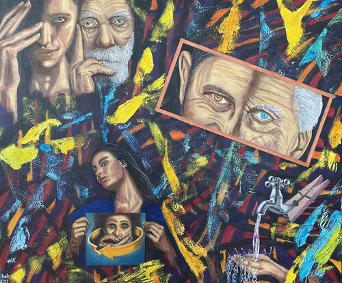 Faces van Huseyin Ak, Schilderij te koop op Singulart