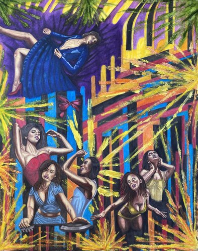 Party van Huseyin Ak, Schilderij te koop op Singulart