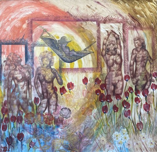 Field of Passion van Huseyin Ak, Schilderij te koop op Singulart