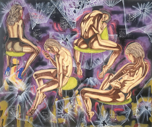 The Unspoken Burden von Huseyin Ak, Malerei kaufen auf Singulart