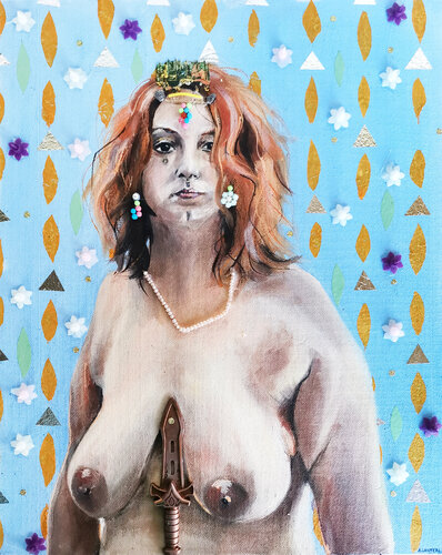 I AM FUTURE, Merde à ces Messieurs di Aurore LANTERI, Pittura in vendita su Singulart