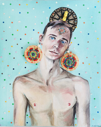 I AM FUTURE, Queen Dots di Aurore LANTERI, Pittura in vendita su Singulart