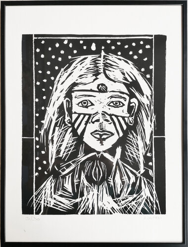 Bird Woman by Aurore LANTERI, 종이 for Sale on Singulart