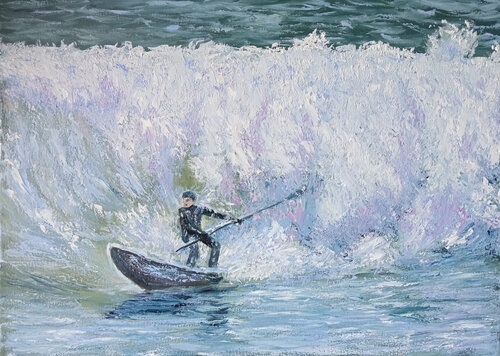 Sull'onda van Maria Galan, Schilderij te koop op Singulart