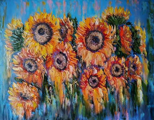 Un Sogno di Girasoli von Maria Galan, Malerei kaufen auf Singulart
