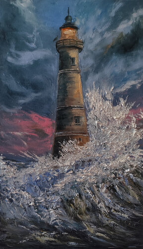 Il faro von Maria Galan, Malerei kaufen auf Singulart