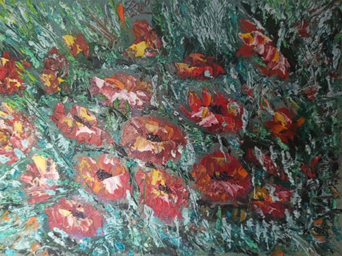 Mountain Landscape de Maria Galan, Pintura a la venta en Singulart