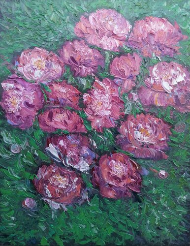 Peonies de Maria Galan, Pintura a la venta en Singulart