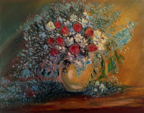 Fiori della speranza de Maria Galan, Pintura a la venta en Singulart