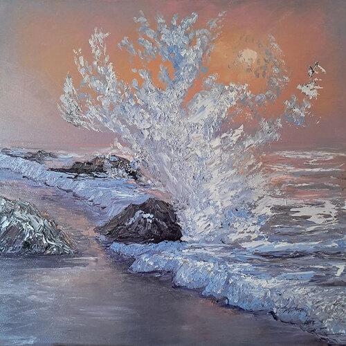 L'onda ribelle di Maria Galan, Pittura in vendita su Singulart