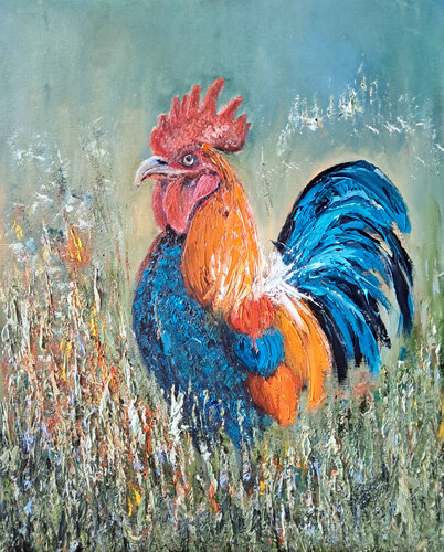 Il gallo von Maria Galan, Malerei kaufen auf Singulart