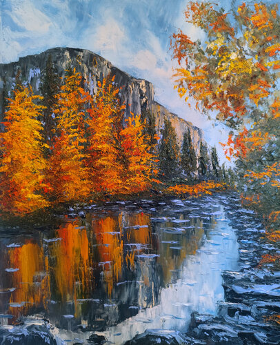 Silenzio d'autunno di Maria Galan, Pittura in vendita su Singulart