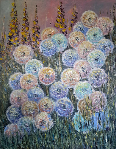 Sussurri di luce nel prato by Maria Galan, Painting for Sale on Singulart