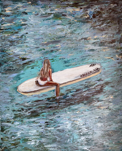Sussurri del mare di Maria Galan, Pittura in vendita su Singulart