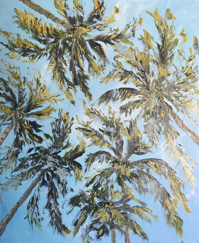 Sotto le palme by Maria Galan, Painting for Sale on Singulart