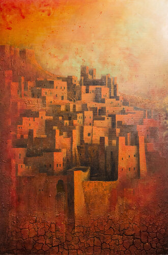 Miraggio nel deserto van Jacopo Berlendis, Schilderij te koop op Singulart