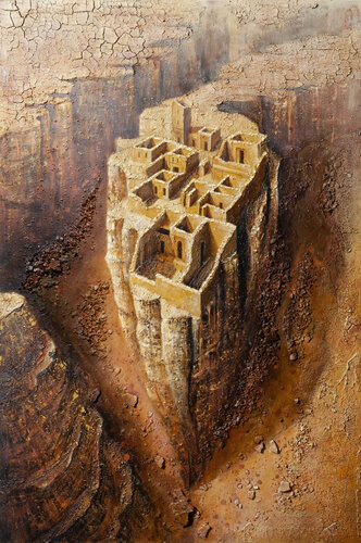 Rovine sul canyon van Jacopo Berlendis, Schilderij te koop op Singulart