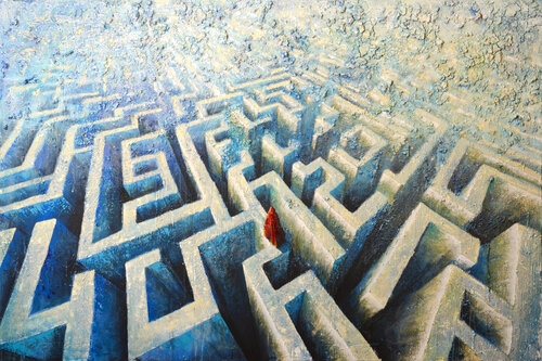 Searching for the way di Jacopo Berlendis, Pittura in vendita su Singulart