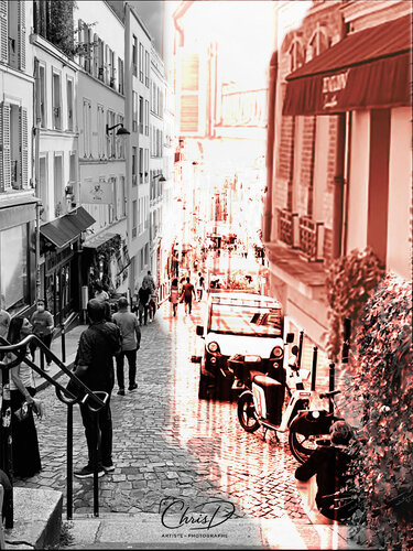 Rouge Montmartre di Christelle Duval, Fotografia in vendita su Singulart