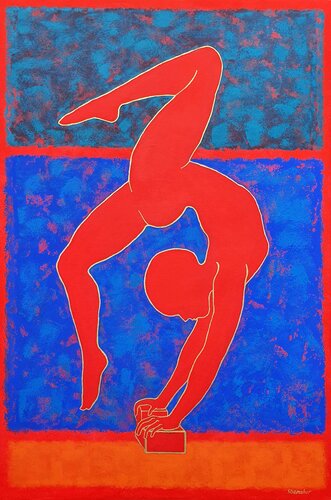 Hot Yoga. #1 Art Collection "Ascent Yoga" di Nata Shemshur, Pittura in vendita su Singulart