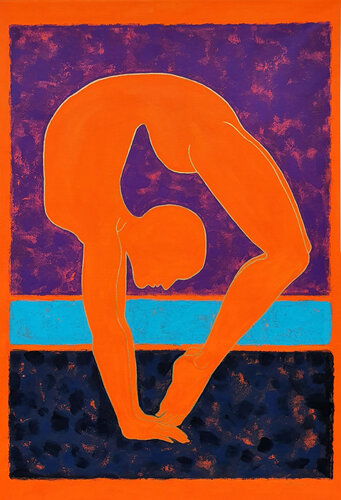 Energy Yoga. #2 Art Collection "Ascent Yoga" de Nata Shemshur, Pintura a la venta en Singulart