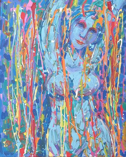 Live in flow di Nata Shemshur, Pittura in vendita su Singulart