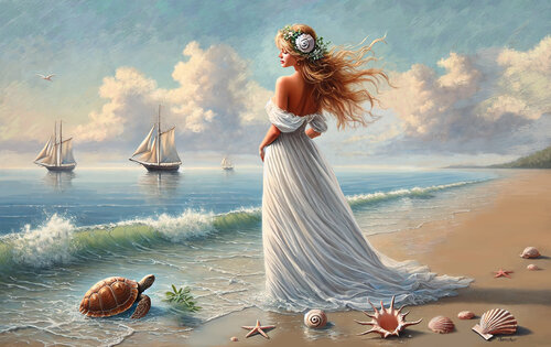Harmony with the Sea von Nata Shemshur, Druck kaufen auf Singulart