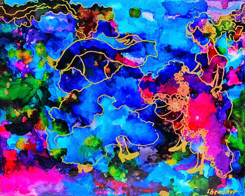 Cosmic Waltz von Nata Shemshur, Druck kaufen auf Singulart