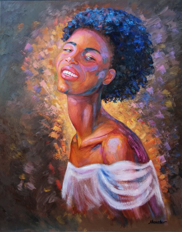 Spirit of Africa portrait girl Nata Shemshur