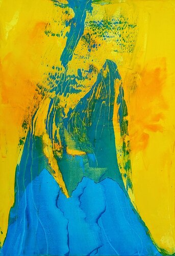 Moses on the mountain van Klaus Angeli, Schilderij te koop op Singulart