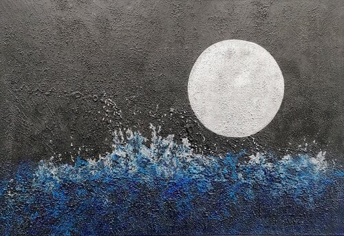 blue water von Klaus Angeli, Malerei kaufen auf Singulart