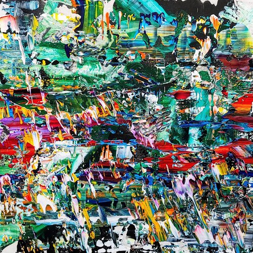 greenfiled colored sister par Klaus Angeli, Peinture en vente sur Singulart