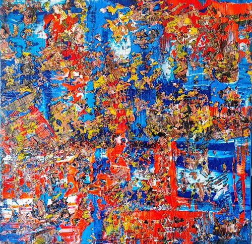 blue miracle by Klaus Angeli, 회화 for Sale on Singulart