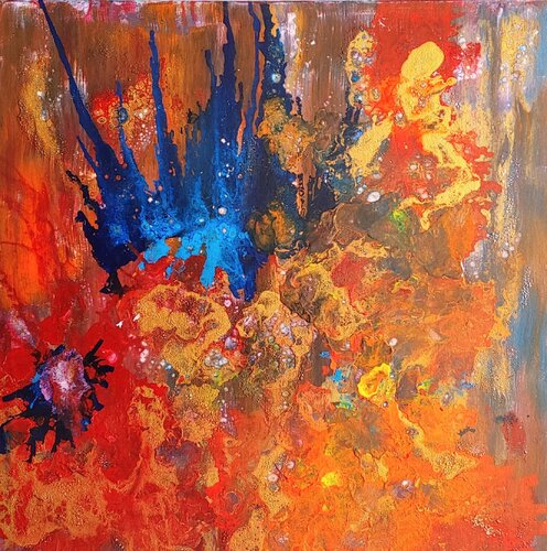 blue crown Klaus Angeli