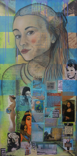 Woman Poetry van Veronika Ban, Schilderij te koop op Singulart