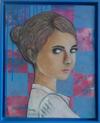 Girl with super powers di Veronika Ban, Pittura in vendita su Singulart